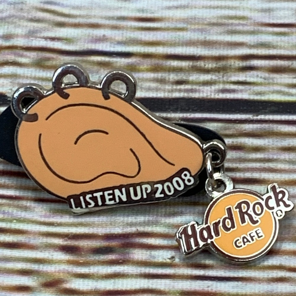 Hard Rock Cafe Pin Listen Up 2008 and Las Vegas The Original‎ 2014
